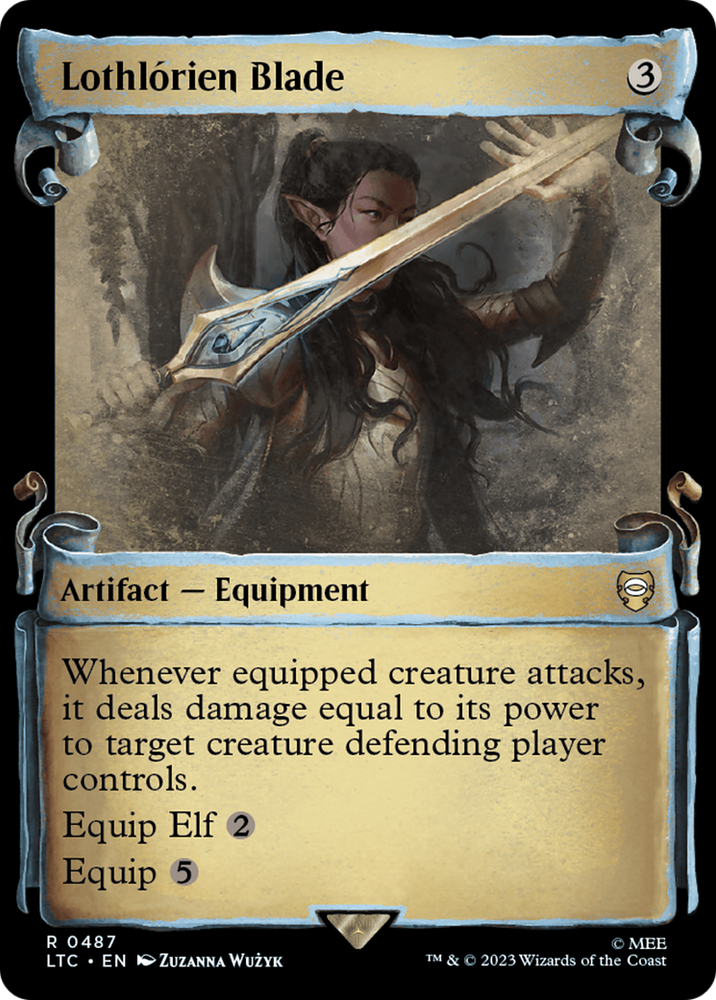 Lothlorien Blade [The Lord of the Rings: Tales of Middle-Earth Commander Showcase Scrolls] Magic: The Gathering