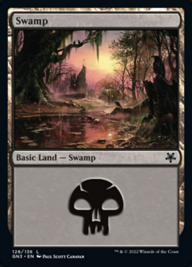 Swamp (128) [Game Night: Free-for-All] Magic: The Gathering