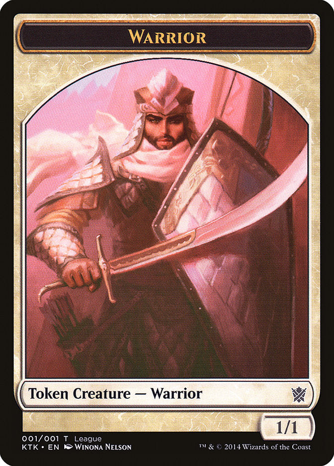 Warrior Token [League Tokens 2014] Magic: The Gathering