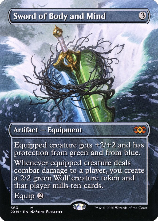 Sword of Body and Mind (Toppers) [Double Masters] Magic: The Gathering