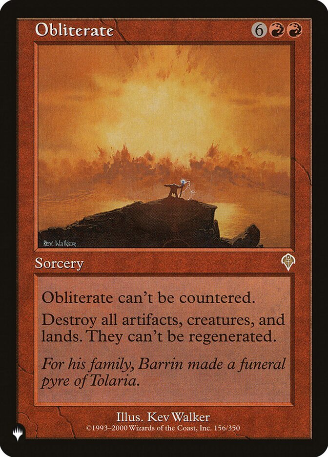 Obliterate [The List] Magic: The Gathering