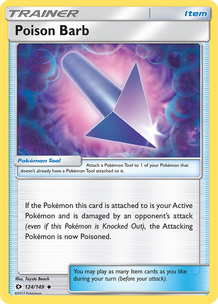 Poison Barb (124/149) [Sun & Moon: Base Set] Pokémon