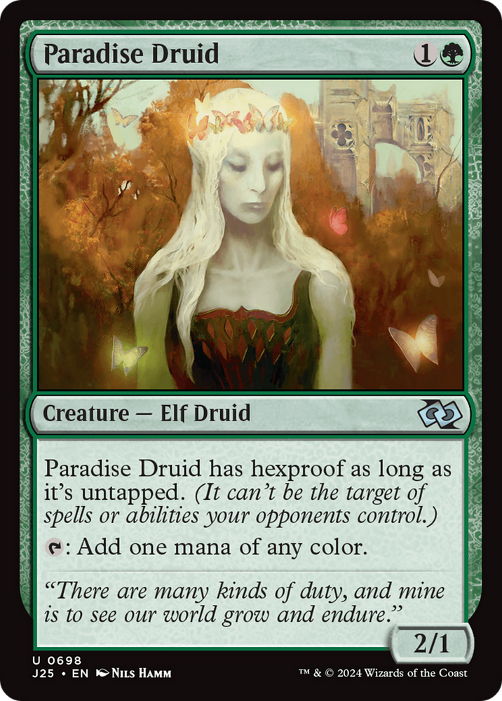 Paradise Druid [Foundations Jumpstart] Magic: The Gathering