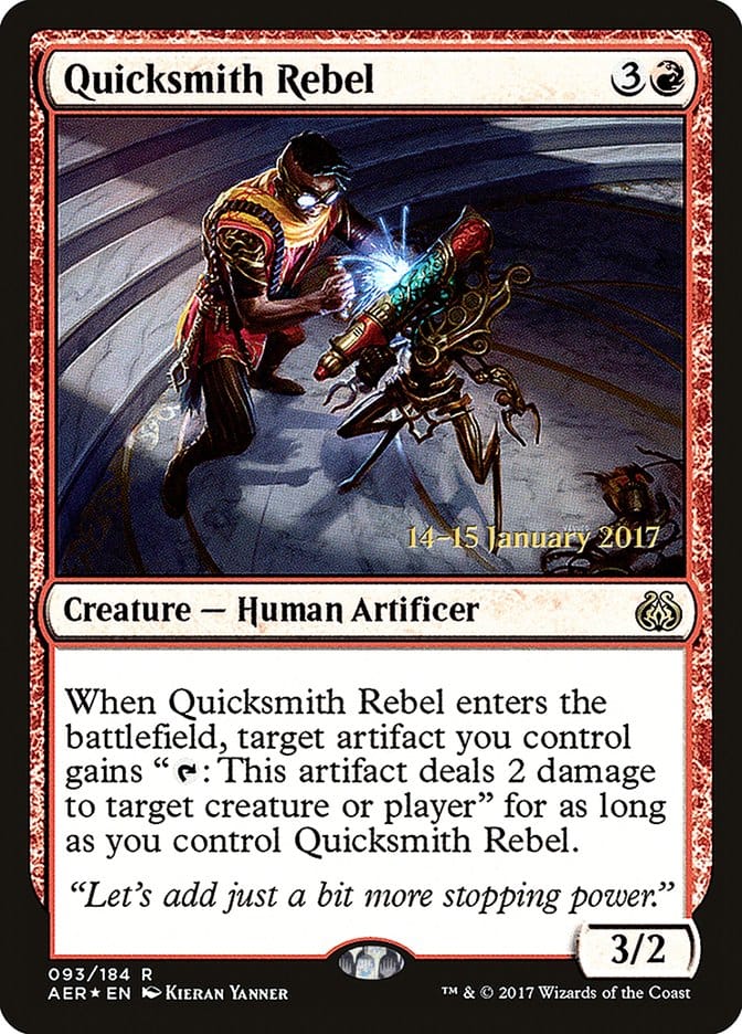 Quicksmith Rebel [Aether Revolt Prerelease Promos] Magic: The Gathering