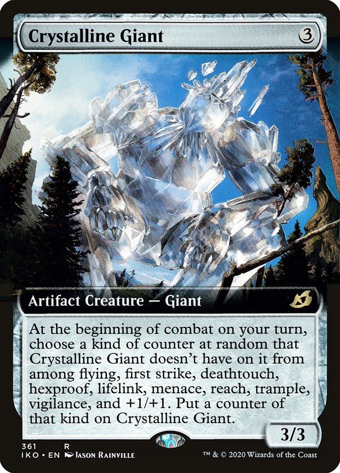 Crystalline Giant (Extended Art) [Ikoria: Lair of Behemoths] Magic: The Gathering