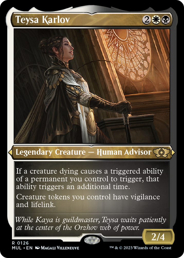 Teysa Karlov (Foil Etched) [Multiverse Legends] Magic: The Gathering