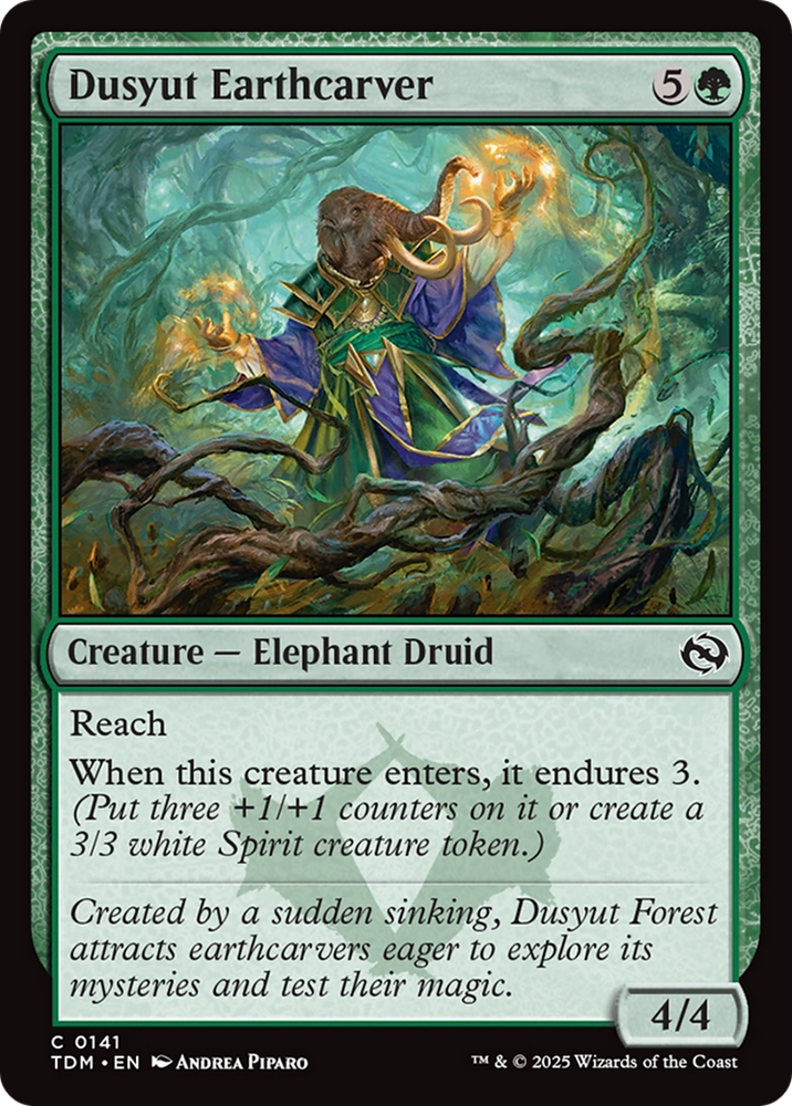 Dusyut Earthcarver [Tarkir: Dragonstorm] Magic: The Gathering