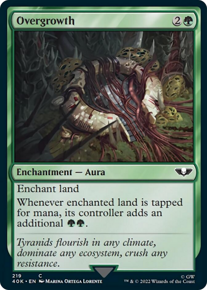 Overgrowth (Surge Foil) [Warhammer 40,000] Magic: The Gathering