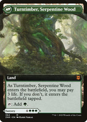 Turntimber Symbiosis // Turntimber, Serpentine Wood (Extended Art) [Zendikar Rising] Magic: The Gathering