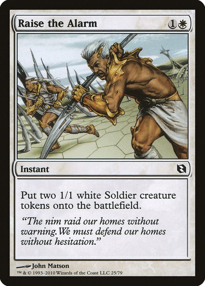 Raise the Alarm [Duel Decks: Elspeth vs. Tezzeret] Magic: The Gathering