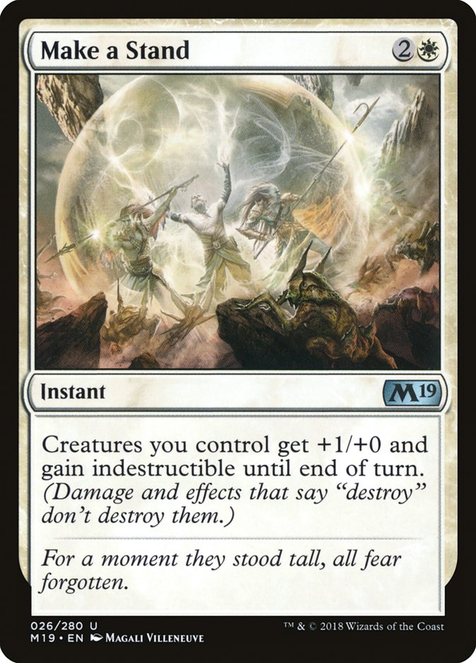Make a Stand [Core Set 2019] Magic: The Gathering