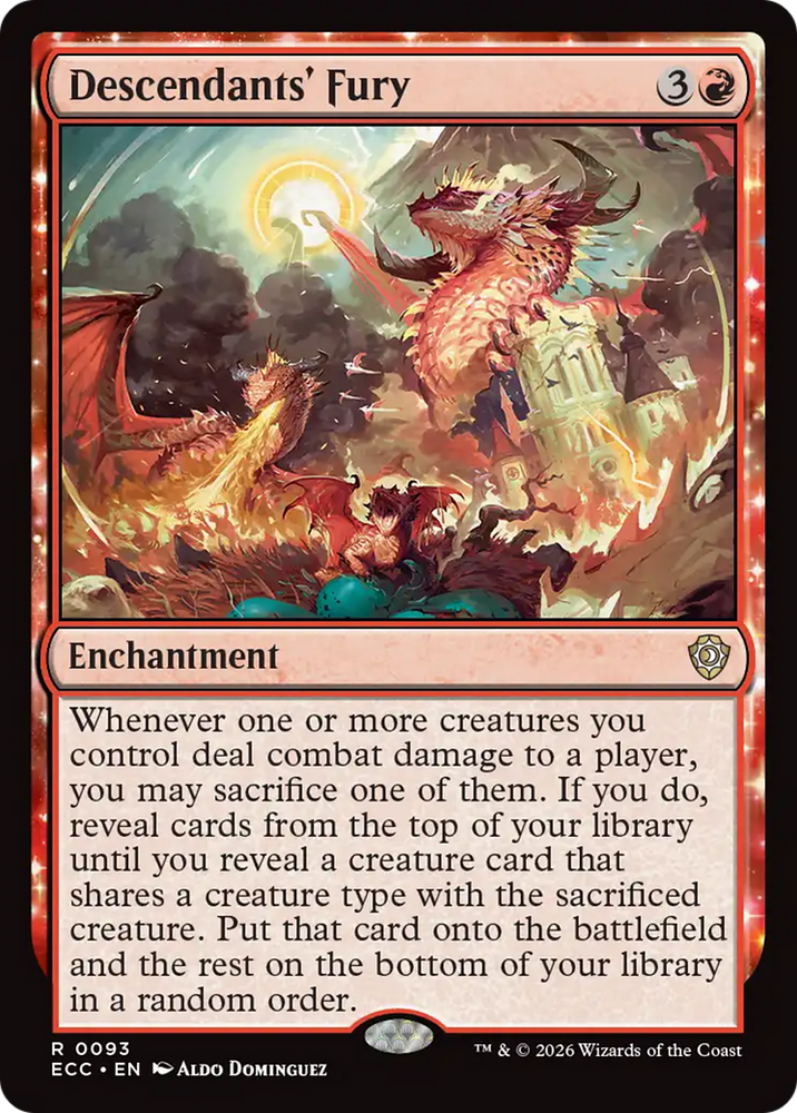 Descendants' Fury [Lorwyn Eclipsed Commander] Magic: The Gathering