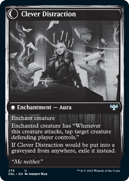 Distracting Geist // Clever Distraction [Innistrad: Double Feature] Magic: The Gathering