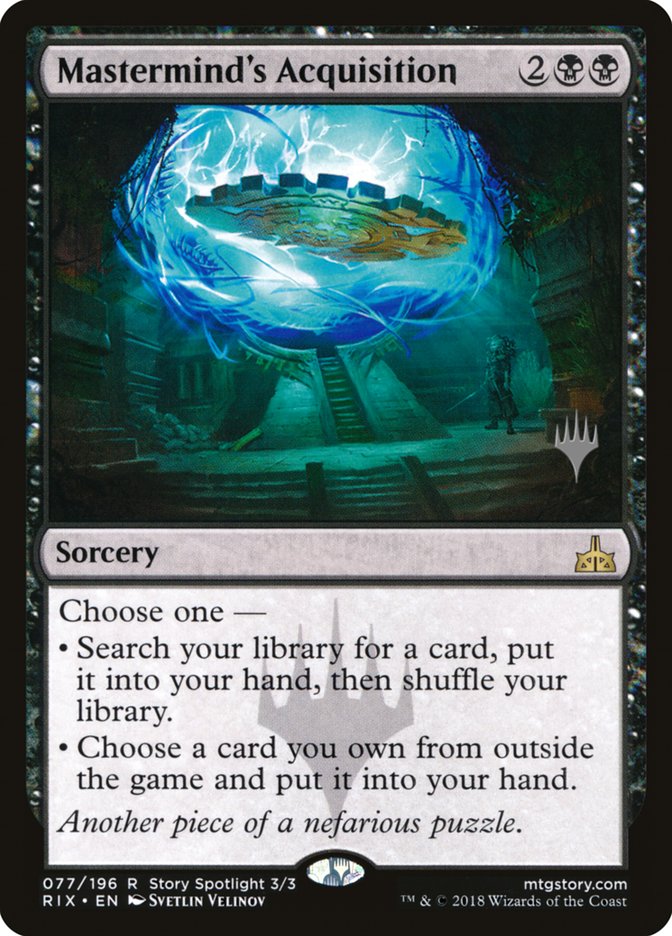 Mastermind's Acquisition (Promo Pack) [Rivals of Ixalan Promos] Magic: The Gathering