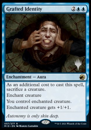 Grafted Identity (Promo Pack) [Innistrad: Midnight Hunt Promos] Magic: The Gathering