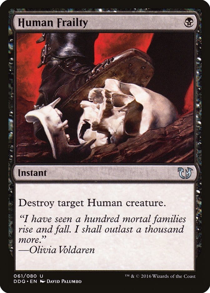Human Frailty [Duel Decks: Blessed vs. Cursed] Magic: The Gathering