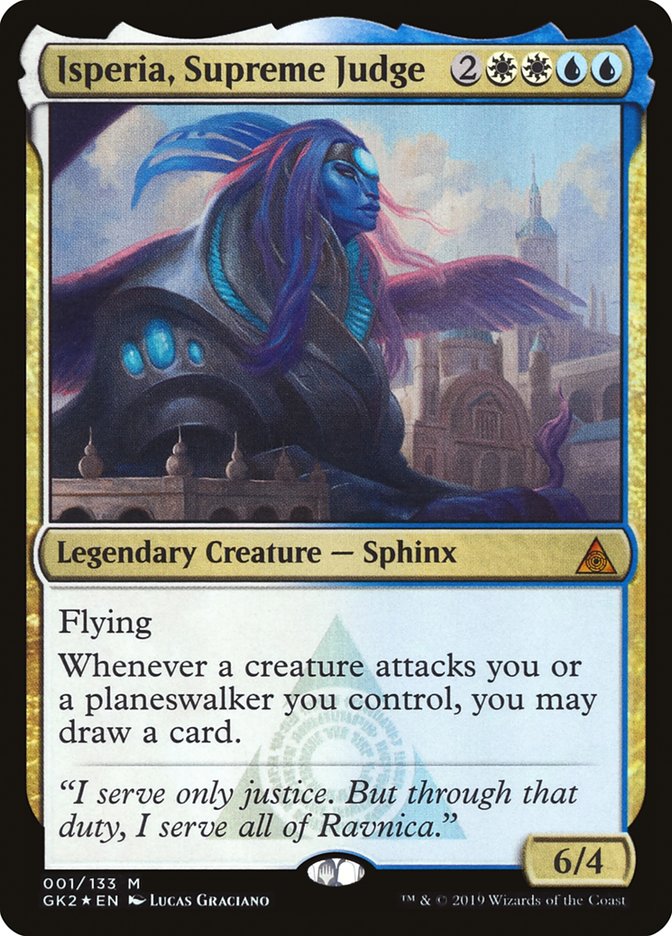 Isperia, Supreme Judge [Ravnica Allegiance Guild Kit] Magic: The Gathering