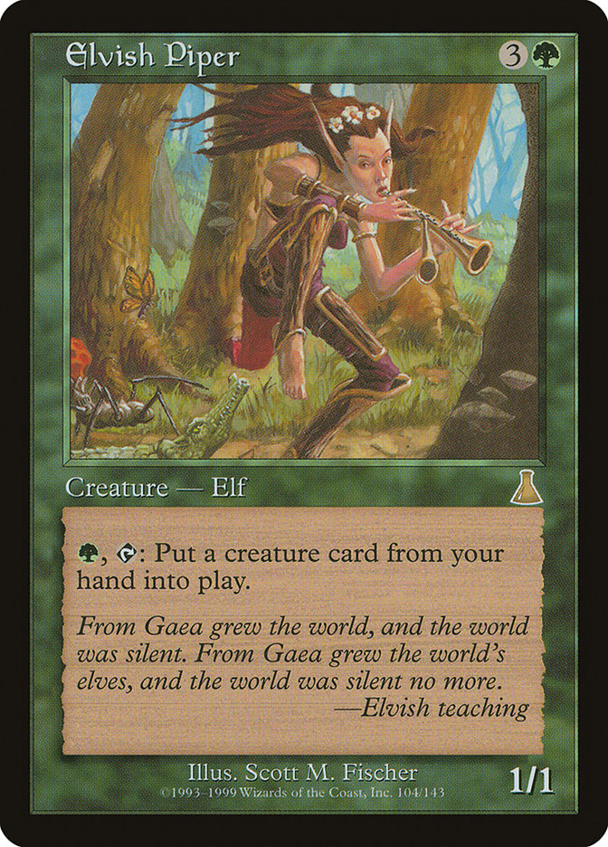 Elvish Piper [Urza's Destiny] Magic: The Gathering