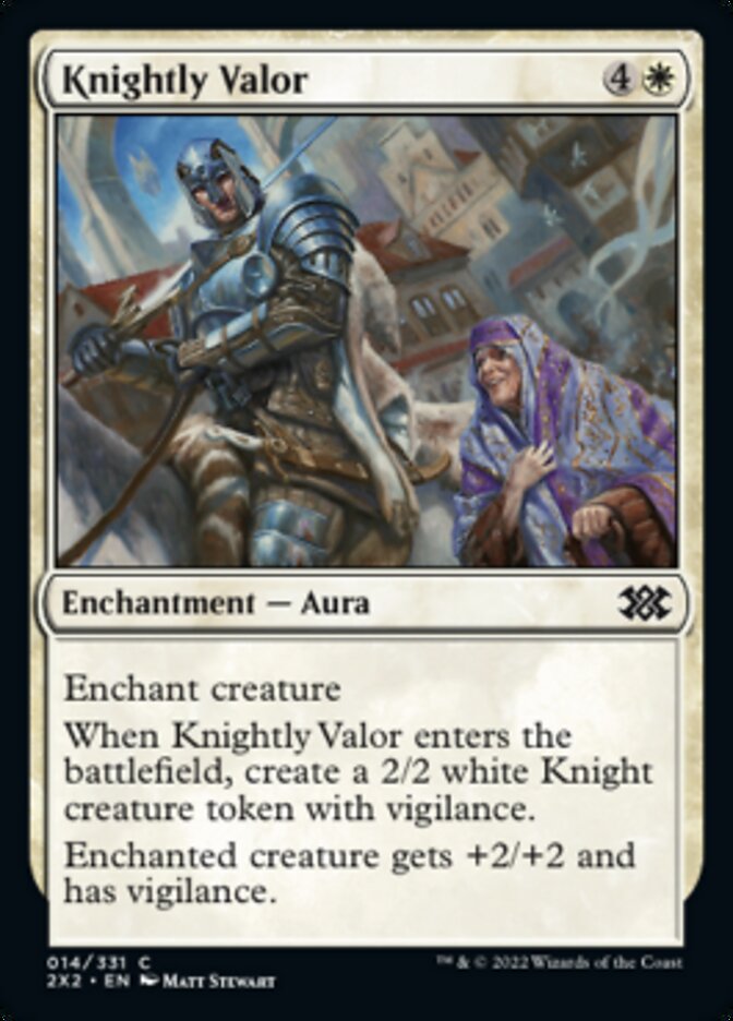 Knightly Valor [Double Masters 2022] Magic: The Gathering