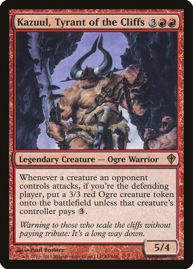 Kazuul, Tyrant of the Cliffs [Worldwake] Magic: The Gathering