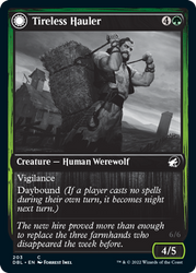Tireless Hauler // Dire-Strain Brawler [Innistrad: Double Feature] Magic: The Gathering