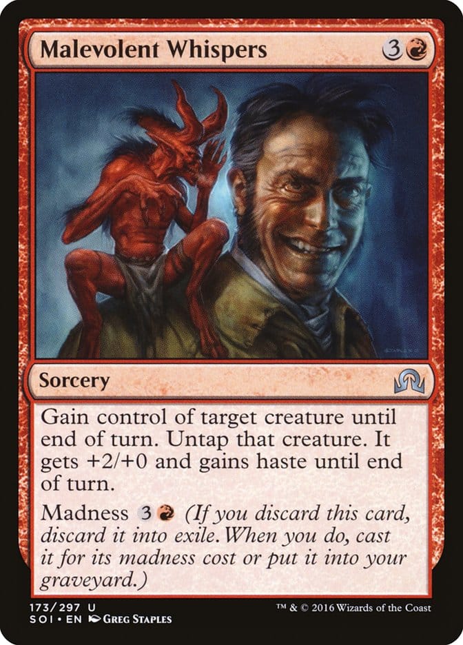 Malevolent Whispers [Shadows over Innistrad] Magic: The Gathering