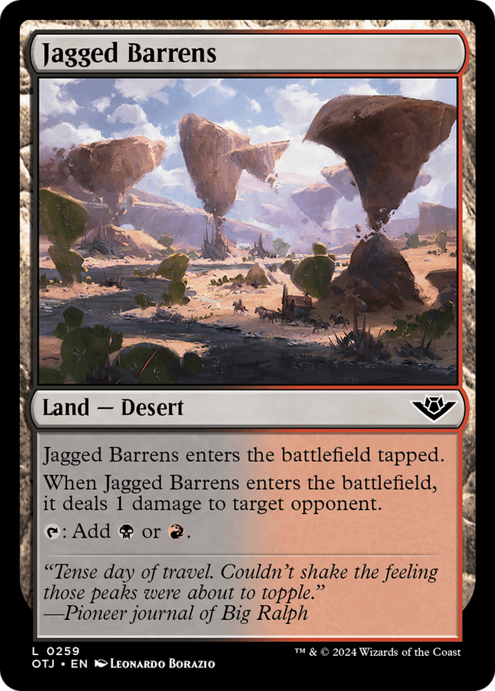 Jagged Barrens [Outlaws of Thunder Junction] Magic: The Gathering