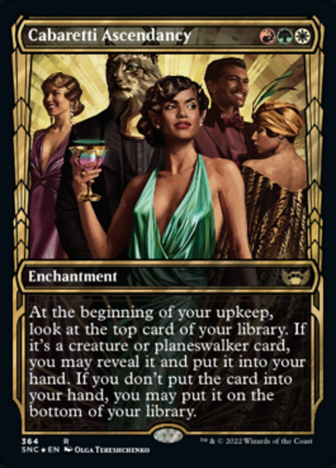 Cabaretti Ascendancy (Showcase Golden Age Gilded Foil) [Streets of New Capenna] Magic: The Gathering