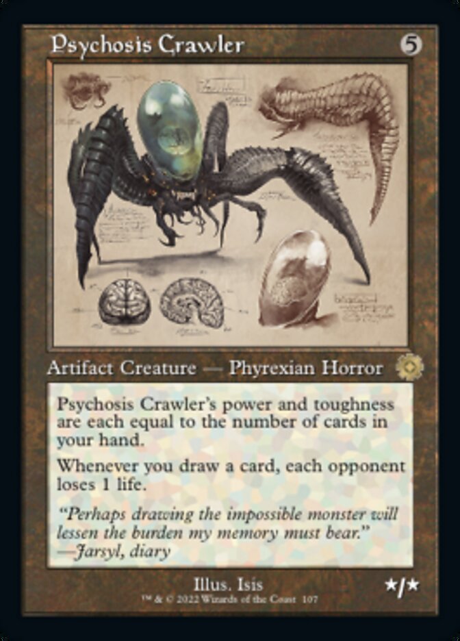 Psychosis Crawler (Retro Schematic) [The Brothers' War Retro Artifacts] Magic: The Gathering