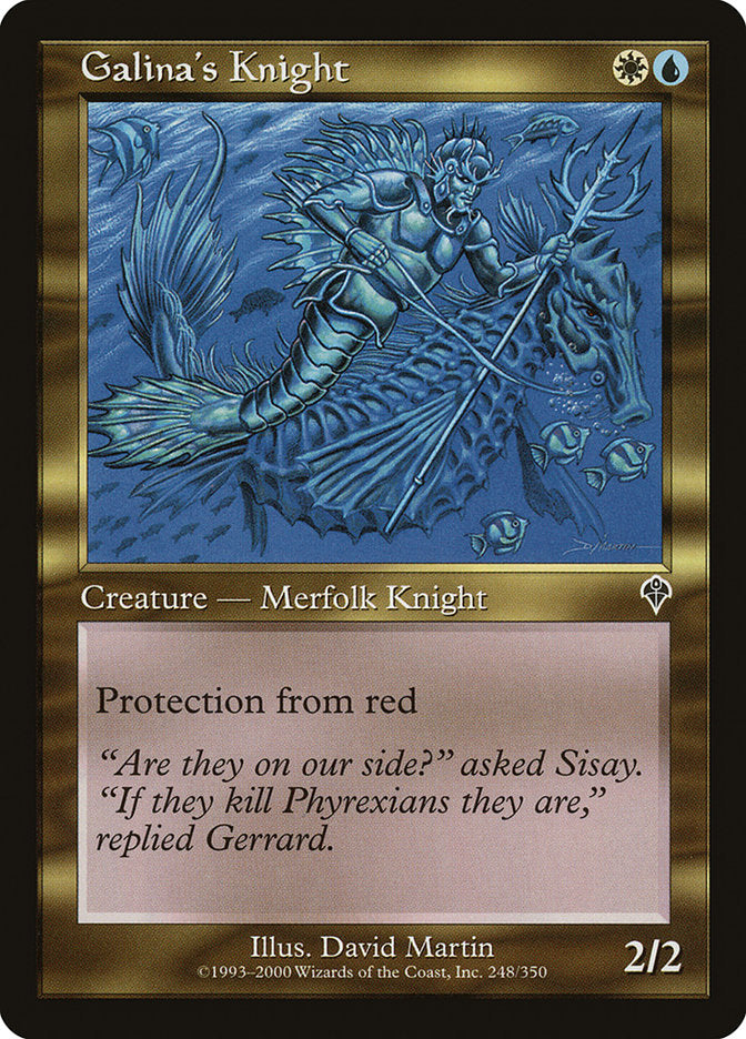 Galina's Knight [Invasion] Magic: The Gathering