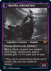 Henrika Domnathi // Henrika, Infernal Seer [Innistrad: Double Feature] Magic: The Gathering