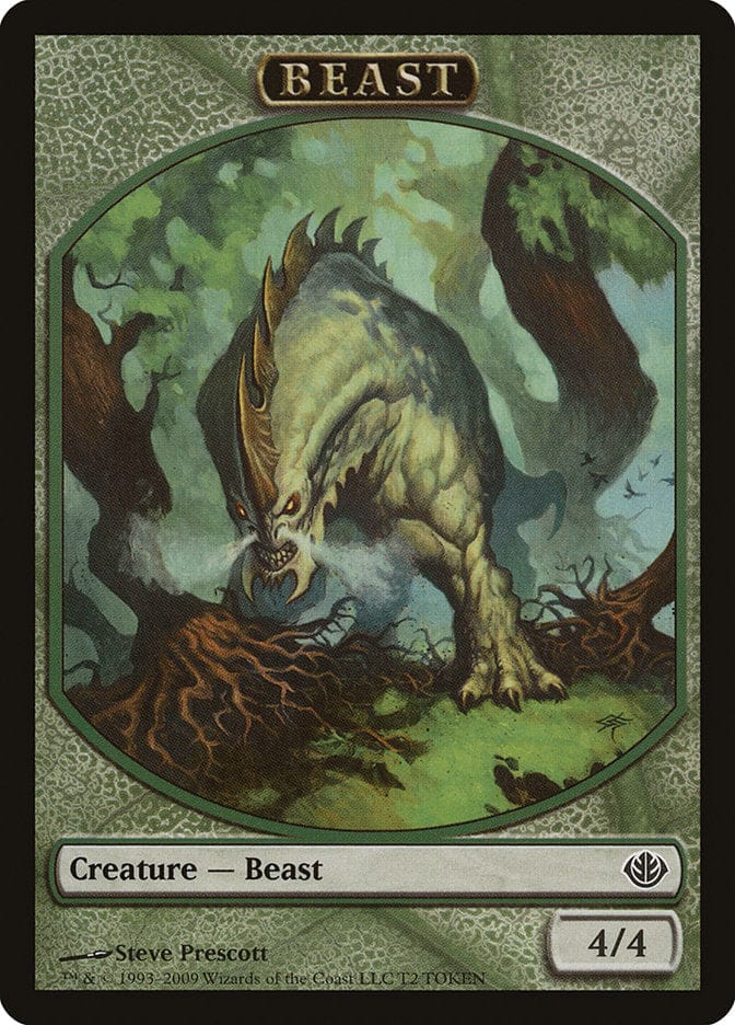 Beast Token (T2) [Duel Decks: Garruk vs. Liliana Tokens] Magic: The Gathering