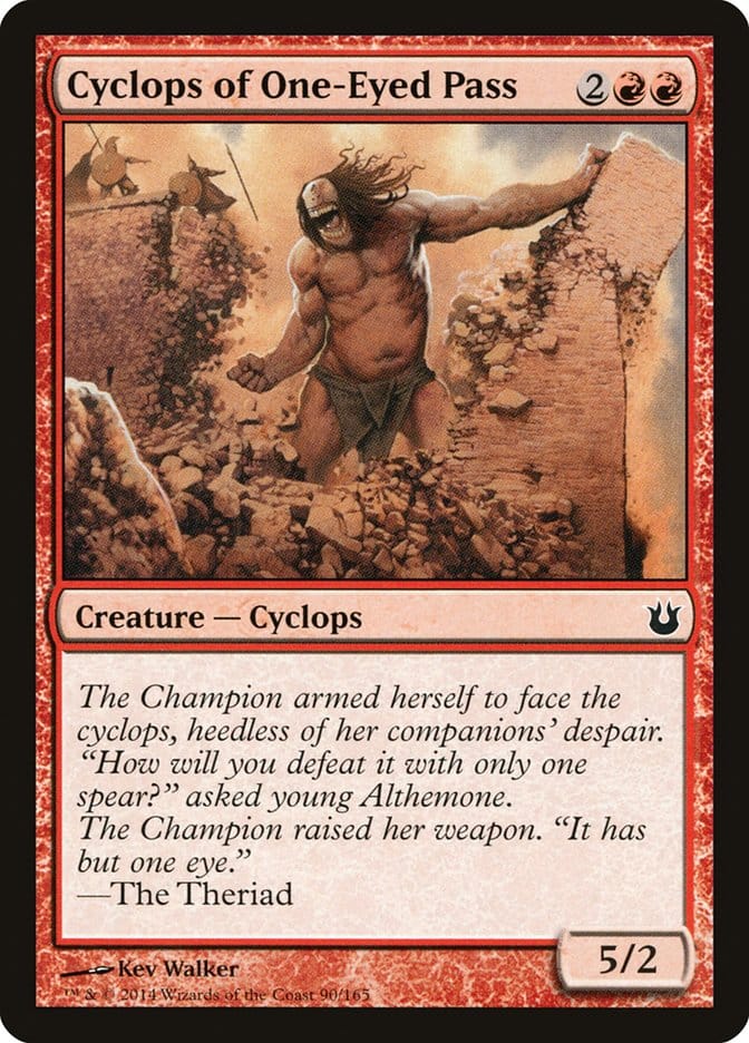 Cyclops of One-Eyed Pass [Born of the Gods] Magic: The Gathering