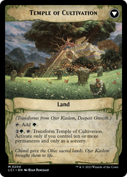 Ojer Kaslem, Deepest Growth // Temple of Cultivation [The Lost Caverns of Ixalan Prerelease Cards] Magic: The Gathering