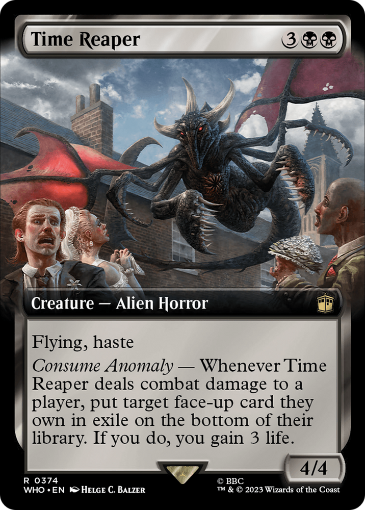Time Reaper (Extended Art) [Doctor Who] Magic: The Gathering