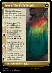 Huatli, Poet of Unity // Roar of the Fifth People [The Lost Caverns of Ixalan Prerelease Cards] Magic: The Gathering