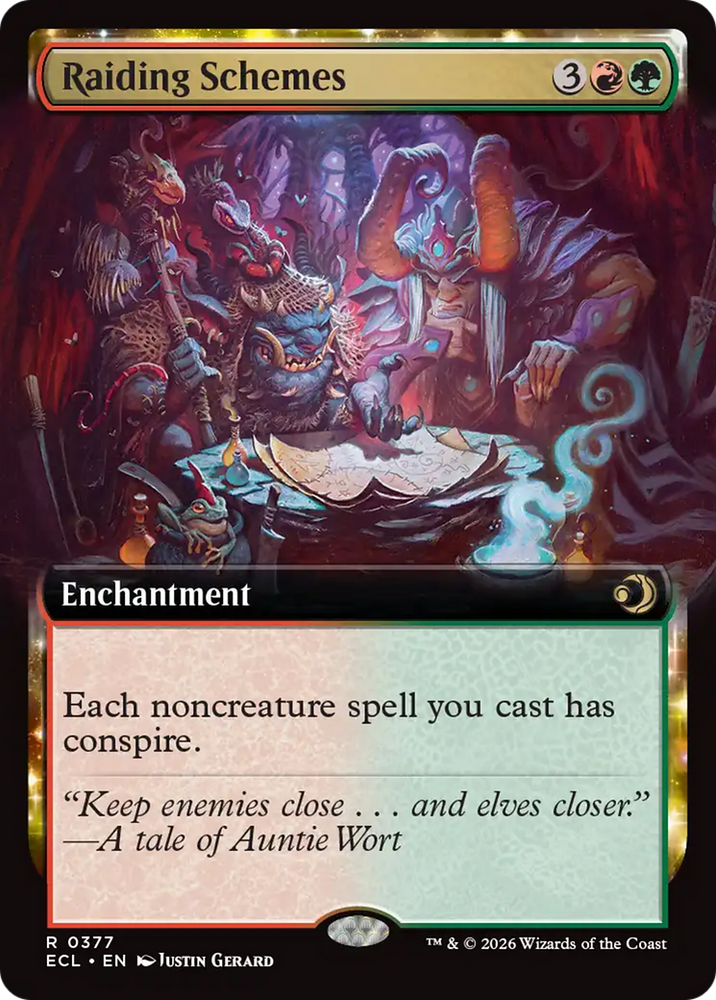 Raiding Schemes (Extended Art) [Lorwyn Eclipsed] Magic: The Gathering