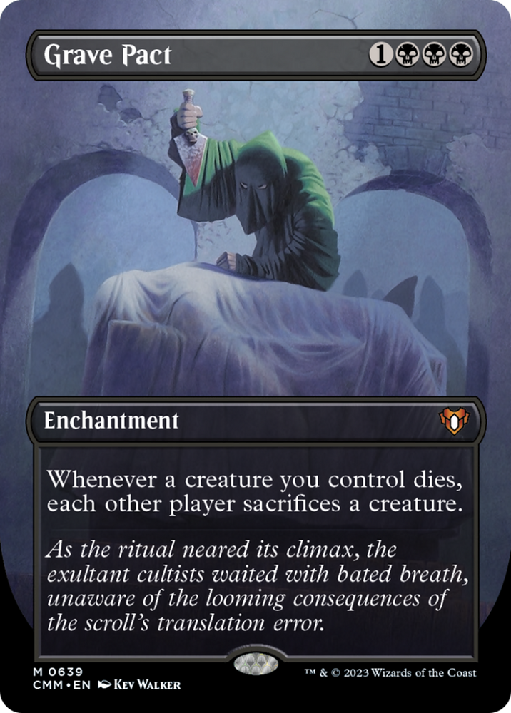 Grave Pact (Borderless Alternate Art) [Commander Masters] Magic: The Gathering