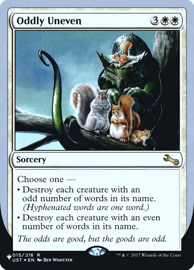Oddly Uneven (Unfinity Foil Edition) [The List] Magic: The Gathering