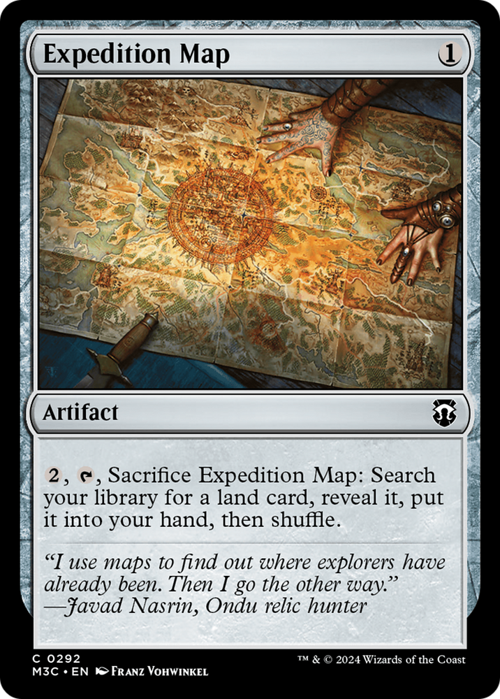 Expedition Map (Ripple Foil) [Modern Horizons 3 Commander] Magic: The Gathering