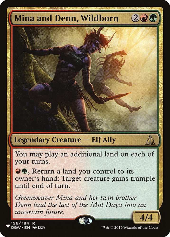 Mina and Denn, Wildborn [The List] Magic: The Gathering