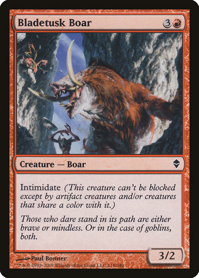 Bladetusk Boar [Zendikar] Magic: The Gathering