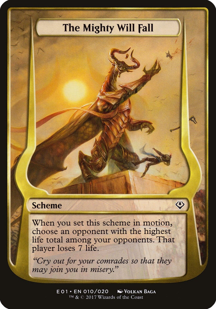 The Mighty Will Fall (Schemes) [Archenemy: Nicol Bolas Schemes] Magic: The Gathering