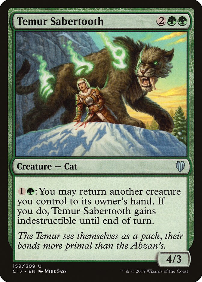 Temur Sabertooth [Commander 2017] Magic: The Gathering