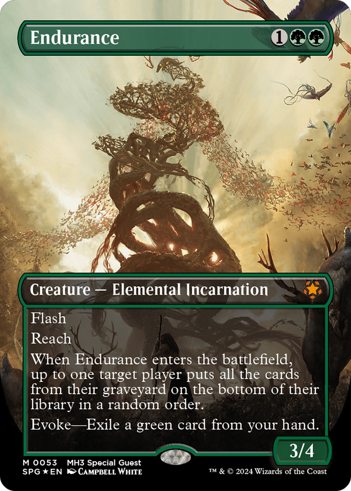 Endurance (Borderless) (Textured Foil) [Modern Horizons 3 Special Guests] Magic: The Gathering