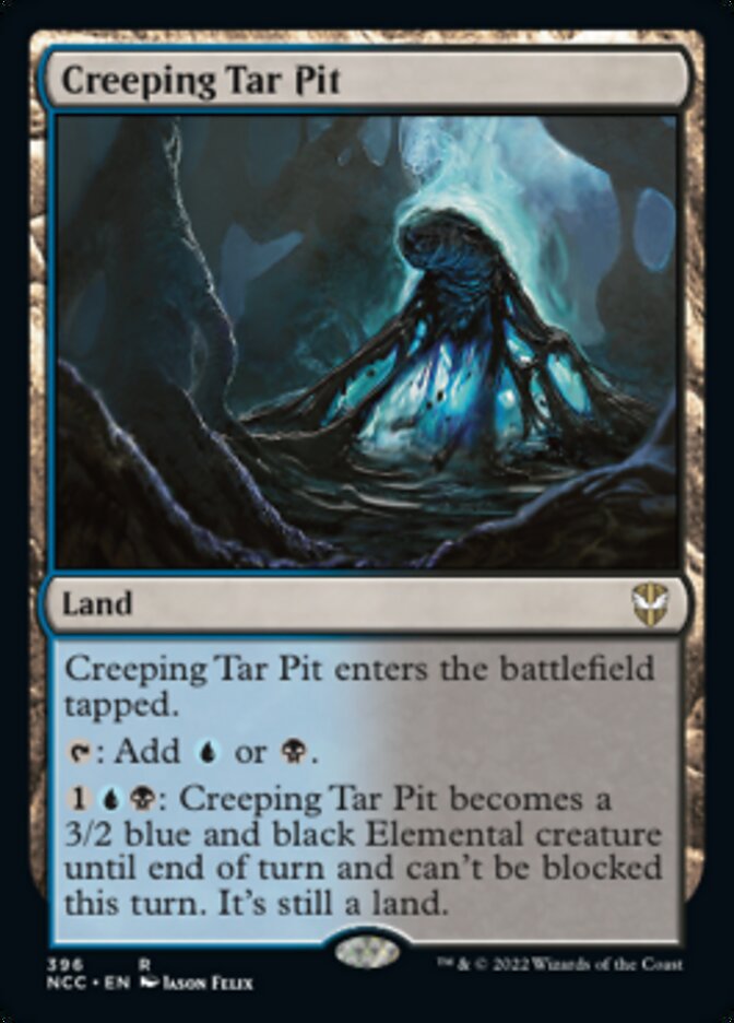 Creeping Tar Pit [Streets of New Capenna Commander] Magic: The Gathering