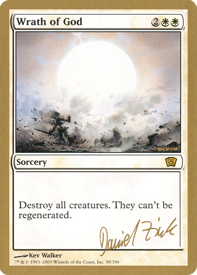 Wrath of God (Daniel Zink) [World Championship Decks 2003] Magic: The Gathering