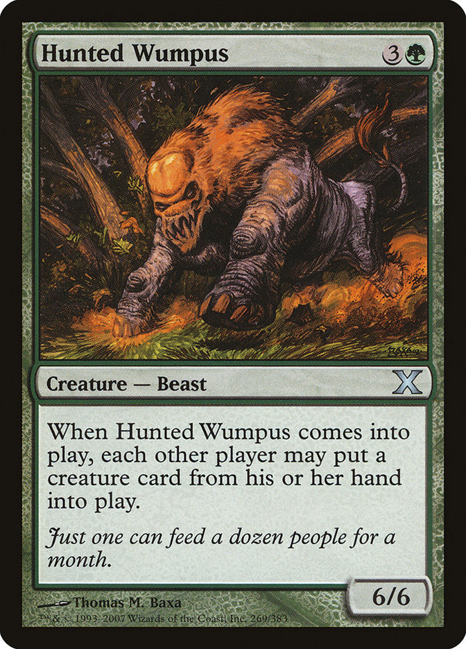 Hunted Wumpus [Tenth Edition] Magic: The Gathering