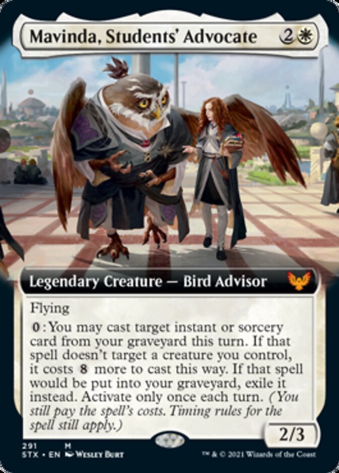 Mavinda, Students' Advocate (Extended Art) [Strixhaven: School of Mages] Magic: The Gathering