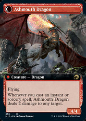 Smoldering Egg // Ashmouth Dragon (Extended Art) [Innistrad: Midnight Hunt] Magic: The Gathering